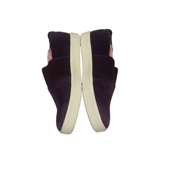 Vince Corbin Slip-On Satin Sneaker in Aubergine Plum Purple Size 7 NWOB - Picture 3 of 8